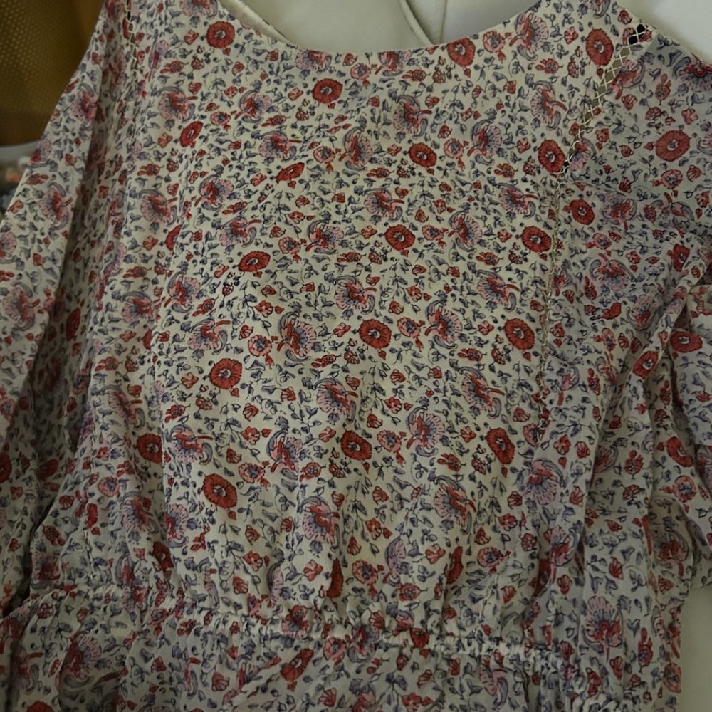 love shack fancy floral blouse
